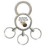 Own The Puck 3-Ring Key Chain