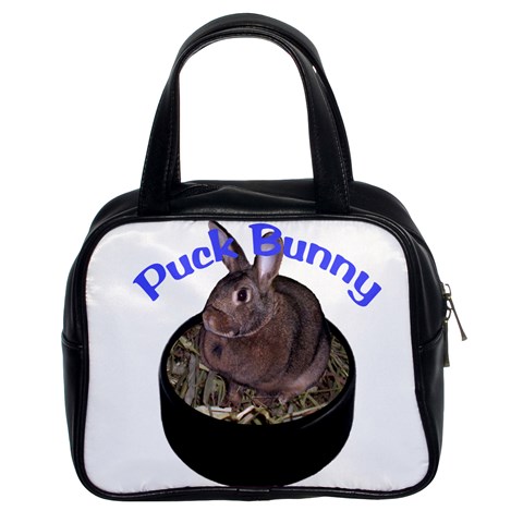 Puck Bunny 1 Classic Handbag (Two Sides) from ArtsNow.com Front