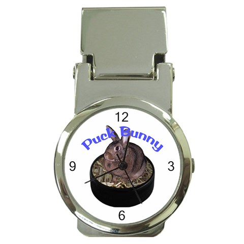 Puck Bunny 1 Money Clip Watch from ArtsNow.com Front
