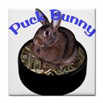 Puck Bunny 1 Tile Coaster