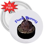 Puck Bunny 1 3  Button (10 pack)