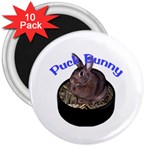 Puck Bunny 1 3  Magnet (10 pack)