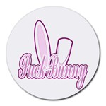 Puck Bunny 2 Round Mousepad