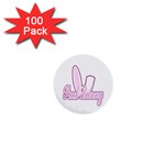 Puck Bunny 2 1  Mini Button (100 pack) 