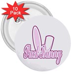 Puck Bunny 2 3  Button (10 pack)