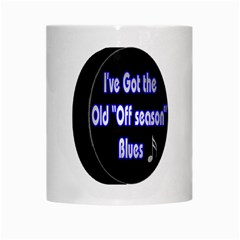 Off Season Hockey Blues White Mug from ArtsNow.com Center