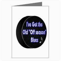 Off Season Hockey Blues Greeting Card from ArtsNow.com Left