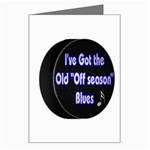 Off Season Hockey Blues Greeting Card