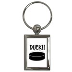DUCK!! Key Chain (Rectangle)