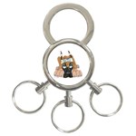 CF Pup space for rent 3-Ring Key Chain