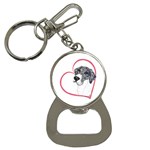 NMtlMrl Dots Heartline Bottle Opener Key Chain