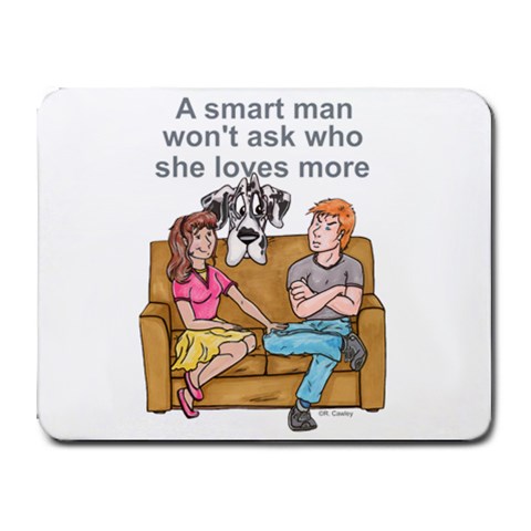 NH Smart Man Small Mousepad from ArtsNow.com Front