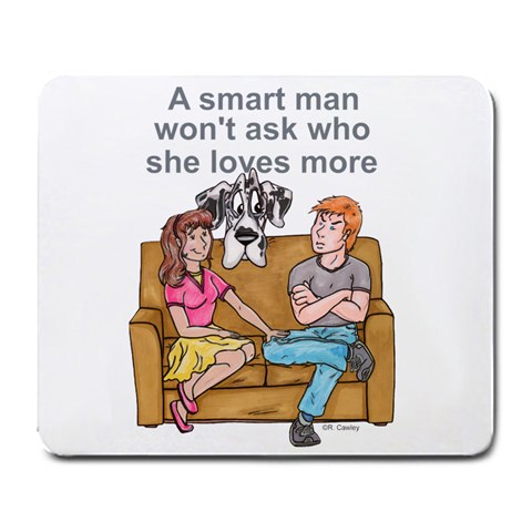 NH Smart Man Large Mousepad from ArtsNow.com Front