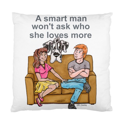 NH Smart Man Cushion Case (Two Sides) from ArtsNow.com Front