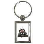 CBlk Pup space for rent Key Chain (Rectangle)