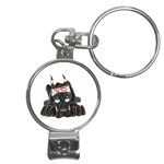 CBlk Pup space for rent Nail Clippers Key Chain