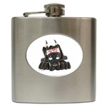 CBlk Pup space for rent Hip Flask (6 oz)