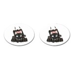 CBlk Pup space for rent Cufflinks (Oval)