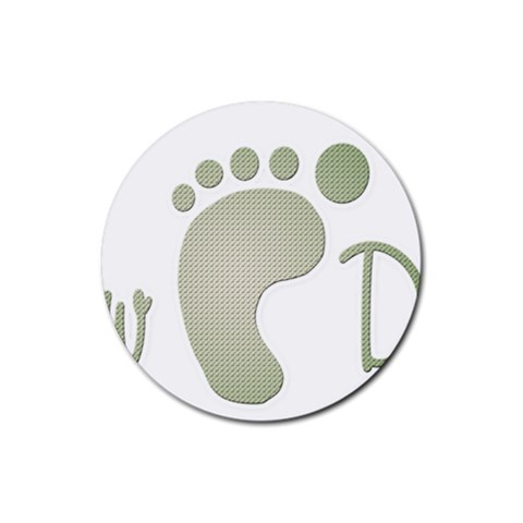 New dad Rubber Coaster (Round) from ArtsNow.com Front