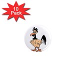 Rooster 1  Mini Magnet (10 pack) 