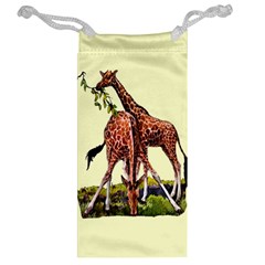 Drinking giraffe Jewelry Bag from ArtsNow.com Back