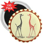 Cute giraffes 3  Magnet (100 pack)