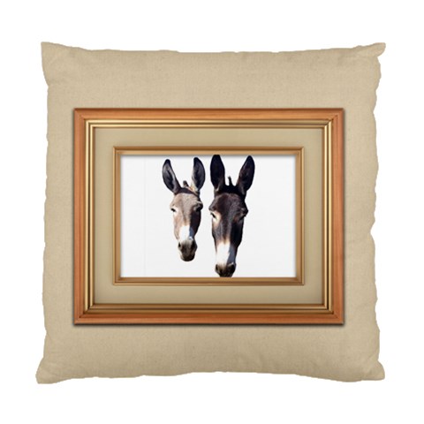 Two donks Cushion Case (Two Sides) from ArtsNow.com Front