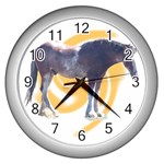 Clydesdale 2 Wall Clock (Silver)