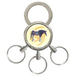 Clydesdale 2 3-Ring Key Chain