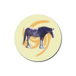 Clydesdale 2 Rubber Round Coaster (4 pack)