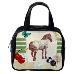 Vintage horse 3 Classic Handbag (Two Sides) from ArtsNow.com Back