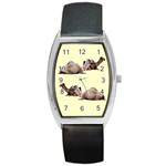 Sitting camels Barrel Style Metal Watch