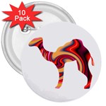 funky camel 3  Button (10 pack)