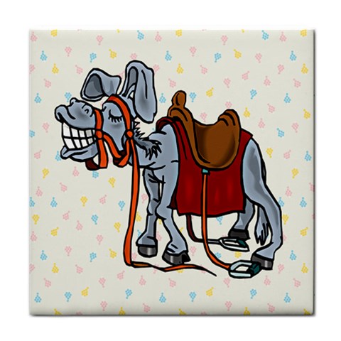Smiling donkey Face Towel from ArtsNow.com Front