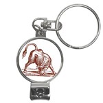 Angry bull Nail Clippers Key Chain