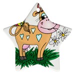 Cute cow Ornament (Star)