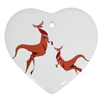Kangaroo 1 Ornament (Heart)