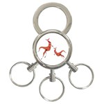 Kangaroo 1 3-Ring Key Chain