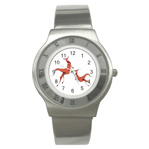 Kangaroo 1 Stainless Steel Watch from ArtsNow.com Front