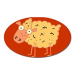 Funky sheep Magnet (Oval)