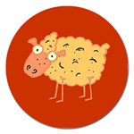 Funky sheep Magnet 5  (Round)