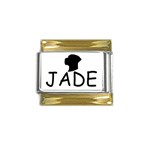 jadecharm Gold Trim Italian Charm (9mm)
