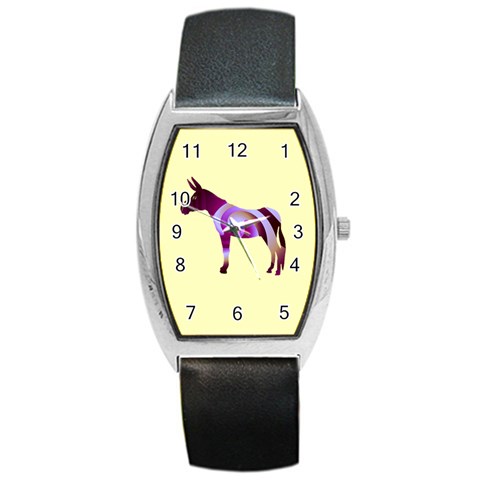 Swirl donk Barrel Style Metal Watch from ArtsNow.com Front