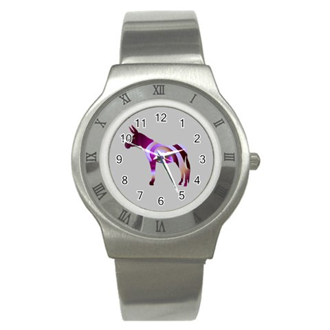 Swirl donk Stainless Steel Watch from ArtsNow.com Front