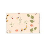 Spring Art Floral Pattern Design Sticker Rectangular (100 pack)