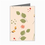 Spring Art Floral Pattern Design Mini Greeting Card