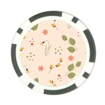 Spring Art Floral Pattern Design Poker Chip Card Guard (10 pack)