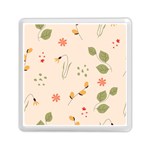 Spring Art Floral Pattern Design Memory Card Reader (Square)