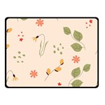 Spring Art Floral Pattern Design Two Sides Fleece Blanket (Small)