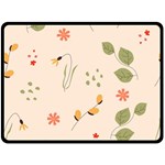 Spring Art Floral Pattern Design Two Sides Fleece Blanket (Large)
